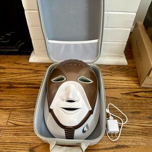 Brown and White LED Face Mask